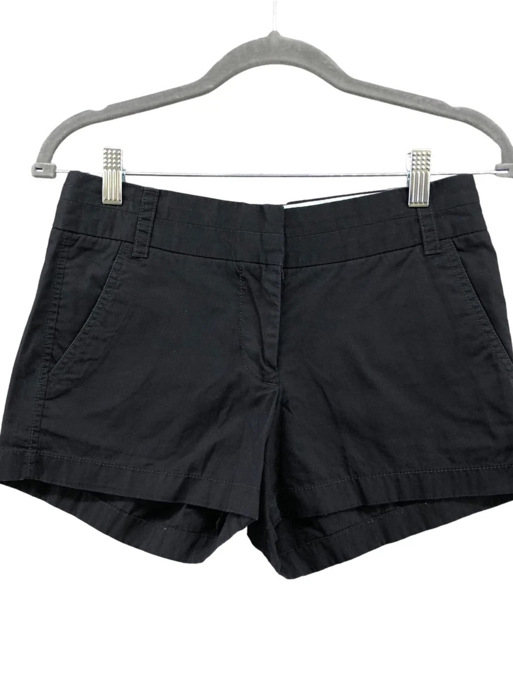 J. Crew Black High-Rise Chino Shorts